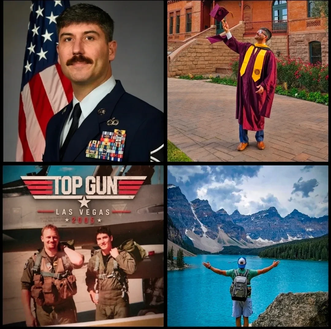 Military service, ASU graduation, Top Gun Las Vegas, mountain adventure