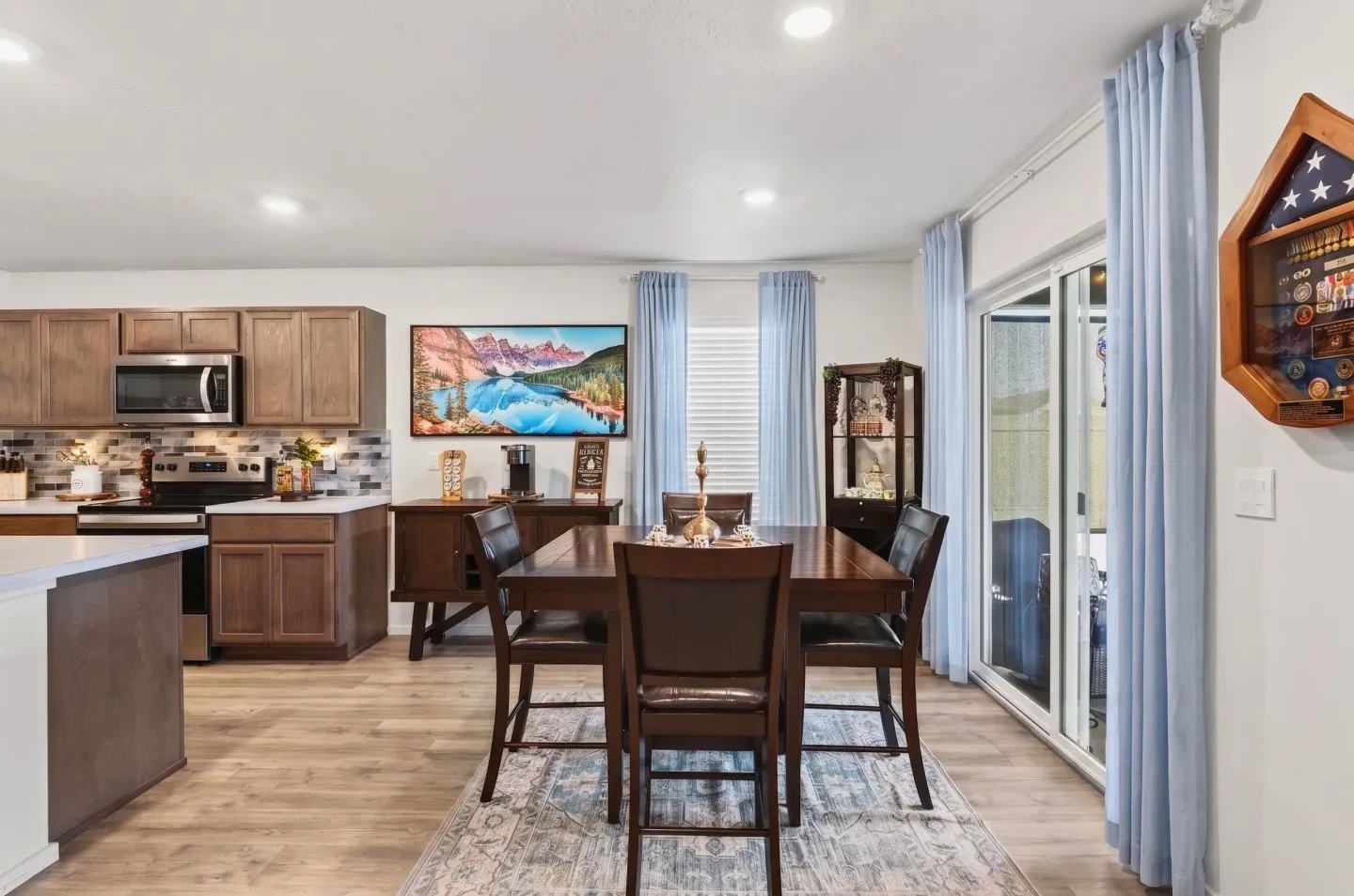 Kitchen and dining area